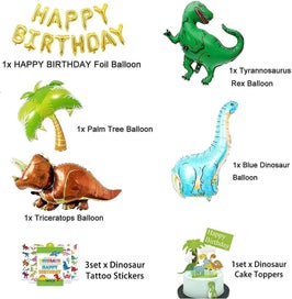Listing 3 of 5 for Dinosaur Birthday Party Decorations Boy Large Dinosaur Birthday Balloons Kid B