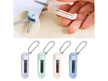 Listing 4 of 10 for 1PC New Multifunctional Folding Scissors Scalable Portable Stainless Scissors