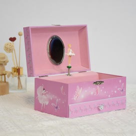 Listing 2 of 5 for Ballet Dancer Music Box Matching Set For Little Girls Ballerina Gifts For