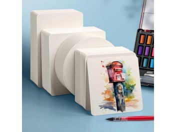 Listing 3 of 10 for 50 Sheets Of 300g Watercolor Paper Wood Pulp Medium Coarse Grain Blank