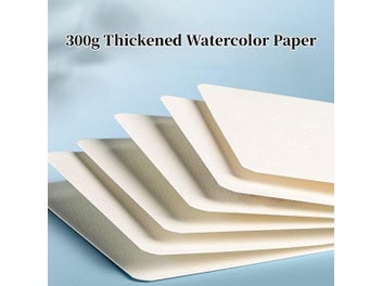 Listing 5 of 10 for 50 Sheets Of 300g Watercolor Paper Wood Pulp Medium Coarse Grain Blank