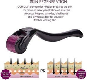 Listing 3 of 5 for 540 Titanium Microneedle Roller Face Skin Care Facial Wrinkles Hair Loss Stret