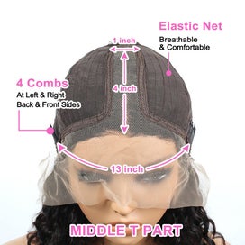 Listing 9 of 9 for Brazilian Front Human Hair Short Bob Wig Pre Plucked Natural Color 4x4 Part L...