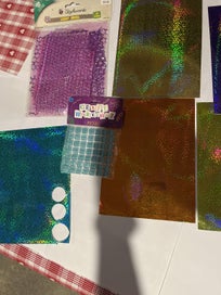 Listing 2 of 11 for Rosie’s stickers la fantasie glitter paper laser mesh mosaic