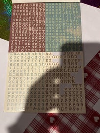 Listing 6 of 11 for Rosie’s stickers la fantasie glitter paper laser mesh mosaic