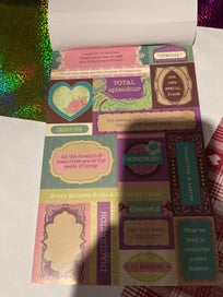 Listing 3 of 11 for Rosie’s stickers la fantasie glitter paper laser mesh mosaic