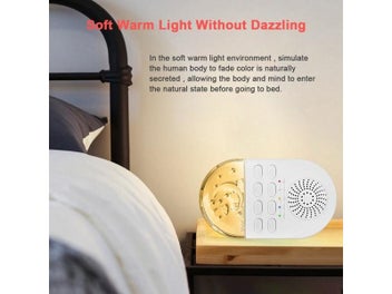 Listing 4 of 9 for Portable White Noise Baby Sleep Machine 24 Soothing Sounds Soft Breath Light