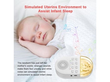 Listing 5 of 9 for Portable White Noise Baby Sleep Machine 24 Soothing Sounds Soft Breath Light