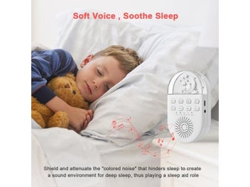 Listing 6 of 9 for Portable White Noise Baby Sleep Machine 24 Soothing Sounds Soft Breath Light