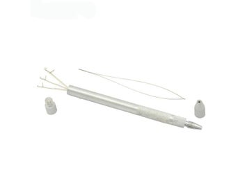 Listing 6 of 9 for Aluminum Weave Crochet Hooks Knitting For Making Wigs Hair Extension(1 Handle 3