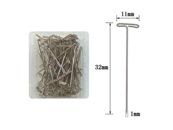 Listing 6 of 10 for 50Pcs Metal T Pins For Modelling Macrame Wigs Sewing Craft For Making Wigs