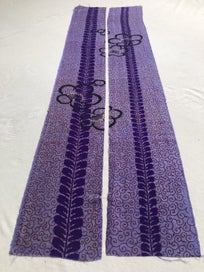 Listing 7 of 19 for Vintage Japanese Hand Printed Silk Kimono Fabric Panels