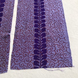Listing 11 of 19 for Vintage Japanese Hand Printed Silk Kimono Fabric Panels