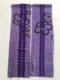 Listing 17 of 19 for Vintage Japanese Hand Printed Silk Kimono Fabric Panels