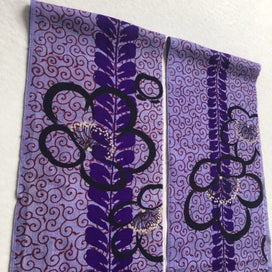 Listing 19 of 19 for Vintage Japanese Hand Printed Silk Kimono Fabric Panels