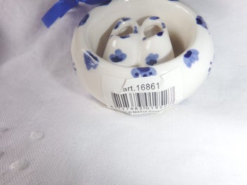 Listing 2 of 3 for Delft Hand Painted Dutch Clogs Christmas Ornament Holland - NEW
