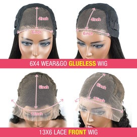 Listing 5 of 6 for Glueless Ready To Wear And Go Preplucked Wigs Brazilian Body Wave 13x6 HD Lac...