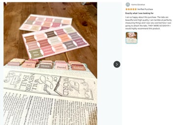Listing 4 of 20 for Bible Book Repostion Bible Index Tabs *Local Buy*
