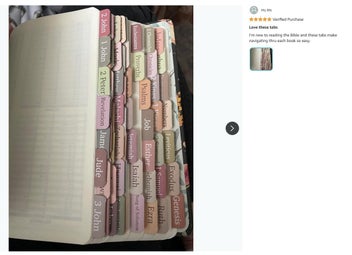 Listing 13 of 20 for Bible Book Repostion Bible Index Tabs *Local Buy*