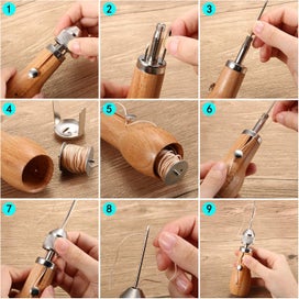 Listing 7 of 8 for NEW new Leatherworking Punch Sewing Machine Awl Kit Craft Tools*Hot SALE