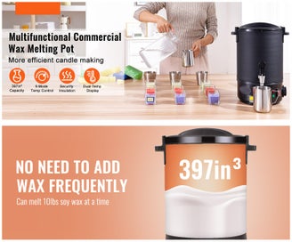 Listing 9 of 16 for Wax Melter for Candle Making 6.5Liter Electric Pot Commercial or Home Use
