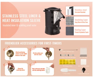 Listing 10 of 16 for Wax Melter for Candle Making 6.5Liter Electric Pot Commercial or Home Use