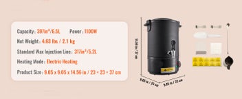 Listing 16 of 16 for Wax Melter for Candle Making 6.5Liter Electric Pot Commercial or Home Use