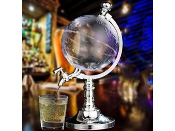 Listing 3 of 9 for Novelty Globe Wine Whiskey Decanters Beer Liquor Dispenser Bar Drinking Liquor