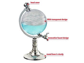 Listing 5 of 9 for Novelty Globe Wine Whiskey Decanters Beer Liquor Dispenser Bar Drinking Liquor