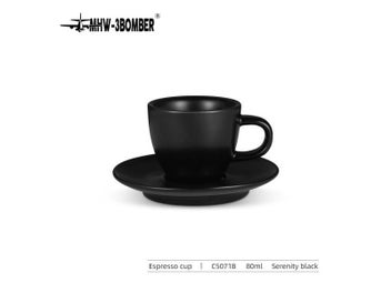 Listing 1 of 10 for MHW-3BOMBER Espresso Mug 80ml Ceramic Coffee Cup And Saucer Professional Home