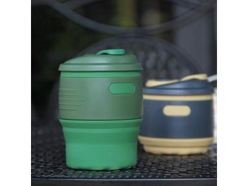 Listing 3 of 9 for Folding Water Container Silicone Coffee Cup Multifunctional Large Size Tea Cup