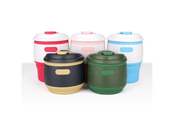Listing 5 of 9 for Folding Water Container Silicone Coffee Cup Multifunctional Large Size Tea Cup