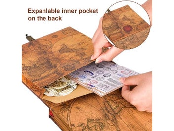 Listing 7 of 15 for 146 Page DIY Handmade Photo Album Scrapbook Our Adventure Book Retro Kraft