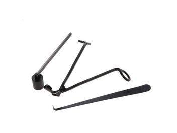 Listing 8 of 10 for 4Pcs/3pcs Black Candle Accessory Set Candle Snuffer Wick Trimmer Dipper Storage