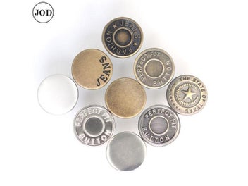 Listing 3 of 10 for Detachable Adjustable Jean Snap Fastener 17mm For Clothing Sewing-free DIY