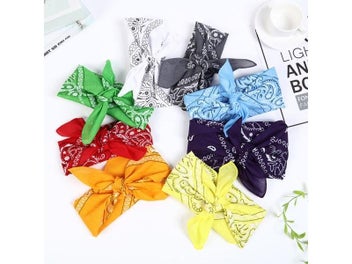 Listing 4 of 10 for NEW Hip Hop Cashew Flower Printed Bandana Man Women Fashion Outdoor Headbands