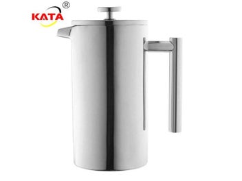 Listing 3 of 10 for French Press Coffee Maker Stainless Steel Percolator Pot Double Wall Large