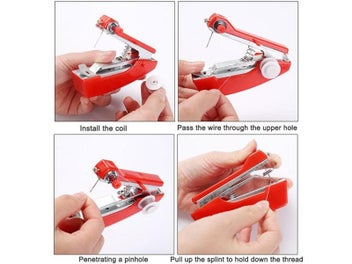 Listing 7 of 10 for Portable Mini Cordless Sewing Machine For Clothes Fabric DIY