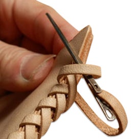 Listing 3 of 10 for 3pcs Leather Sewing Tools Leather Rope Needle Double Hole Leather Rope Lace