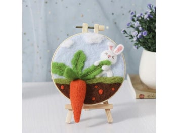 Listing 8 of 10 for No Finish Flower Animal Cartoon Painting Funny Wool Needle Felt Kit Handmade