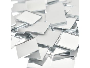 Listing 7 of 10 for Lychee Life 100 Pieces Small Square Glass Mirror Mosaic Tiles Bulk For DIY