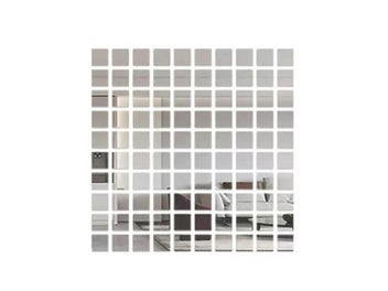 Listing 1 of 10 for 100Pcs 2x2cm Acrylic Self-adhesive Tile 3D Mural Wall Stickers Mosaic Mirror