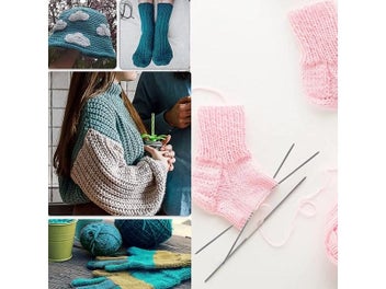 Listing 8 of 10 for 3pcs Circular Sock Knitting Needles Stainless Steel Mini Weaving Needlework