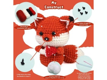Listing 7 of 10 for LMDZ Crochet Kit For Beginners Crochet Starter Kit Owl Crocheting Animals Kit