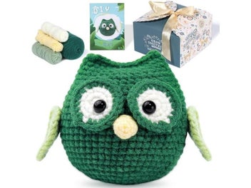 Listing 1 of 10 for LMDZ Crochet Kit For Beginners Crochet Starter Kit Owl Crocheting Animals Kit