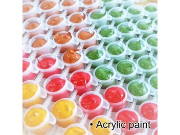 Listing 6 of 10 for Town Diy Oil Painting By Numbers Landscape By Numbers Acrylic Paint Modern Wall