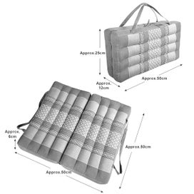 Listing 5 of 9 for [MANGO TREES] Foldable Meditation Cushion Zafu&Zabuton Set Green