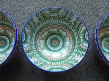 Listing 2 of 4 for Gorgeous porcelain bowls - set of six