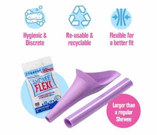 Listing 10 of 11 for GENUINE SHEWEE FLEXI + CASE- AQUA Female Urination Device