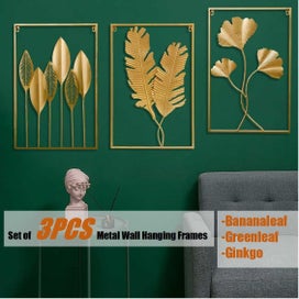 Listing 5 of 20 for Wall Hanging sculpture 3D Metal Art leaves Frames *Local Buy*